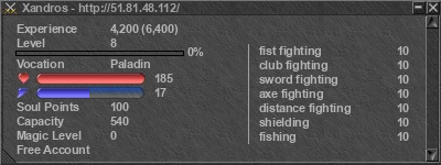 Signature for player Xandros