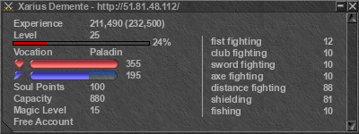 Signature for player Xarius Demente