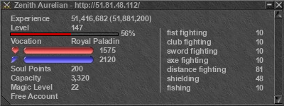 Signature for player Zenith Aurelian